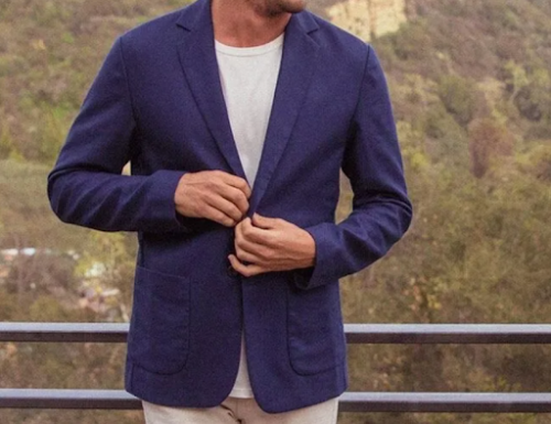 A perfect men's blazer is one that fits your body well