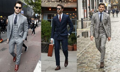 man in bespoke suits