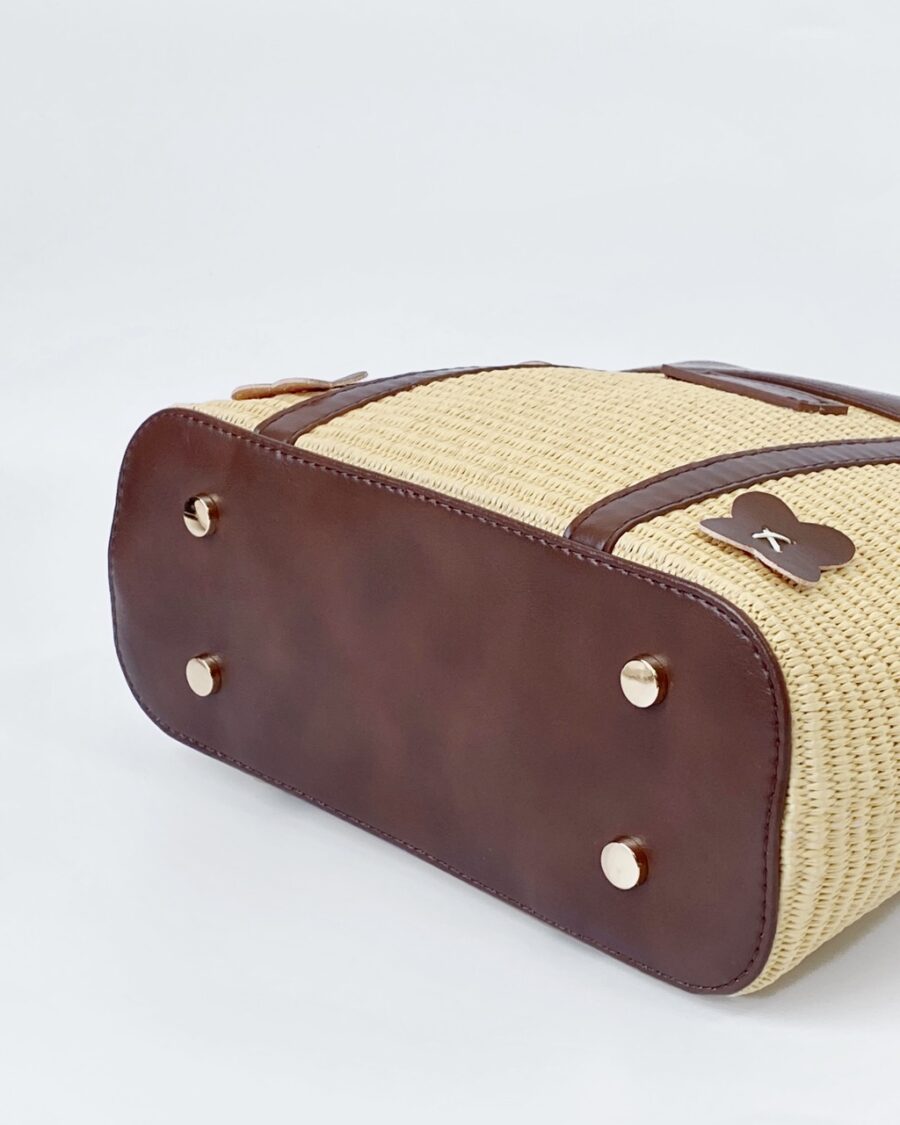 Unique seagrass bag with adjustable strap, ideal for casual wear