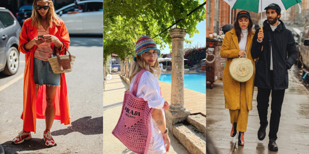 Celebrities and Influencers Rocking the Raffia Bag Trend